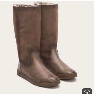 Frye Gemma tall shearling boot